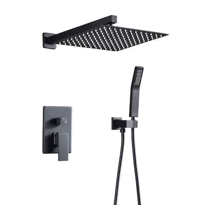 shower system Bathroom Deluxe rain mixed shower combination set wall mounted rain shower head system shower faucet