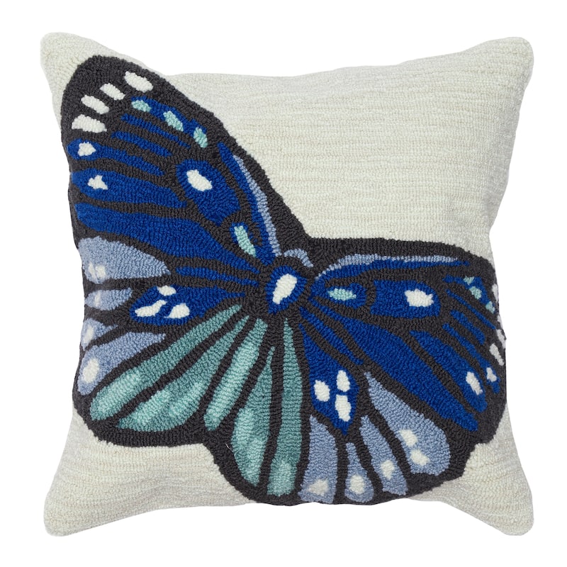 Liora Manne Frontporch Butterfly Indoor/Outdoor Pillow