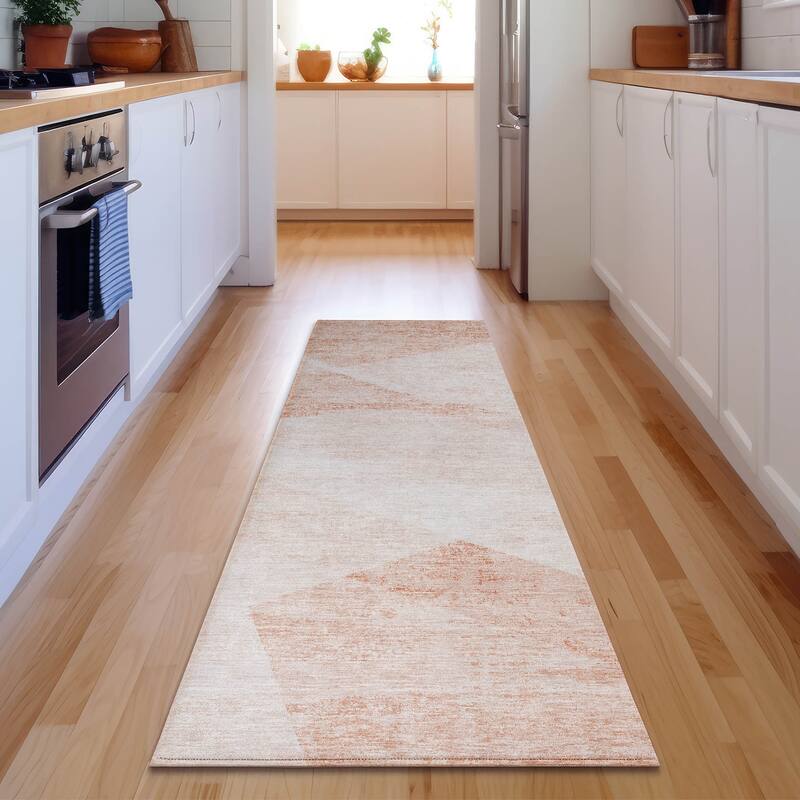 Premium Washable Super Soft Mayfield Rug - Salmon - 2' 3" x 7' 6" - Runner