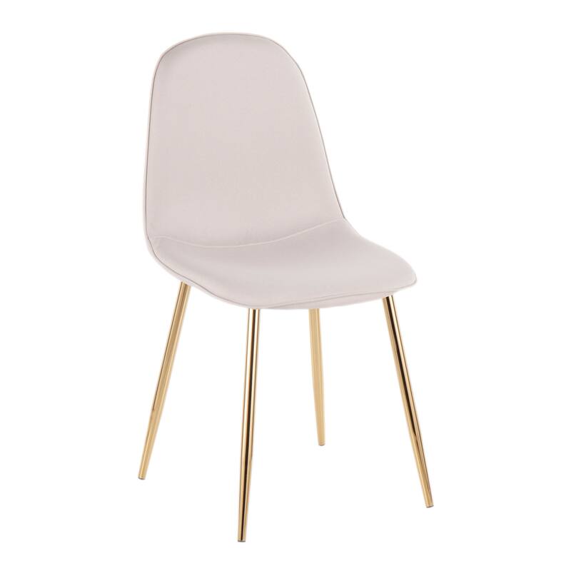 Silver Orchid Stone Gold Dining Chair - Set of 2