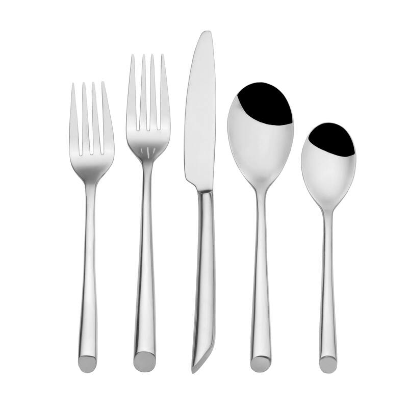 Towle Living Wave 42 Piece Forged Stainless Steel Flatware Set