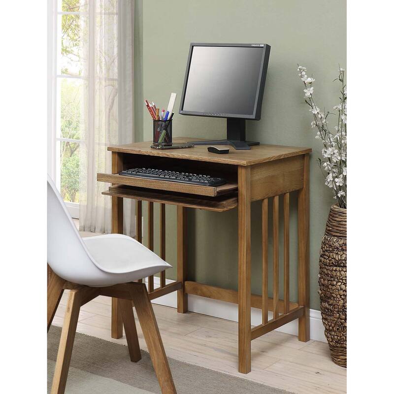 Convenience Concepts Designs2Go Mission Desk with Keyboard Drawer - Driftwood