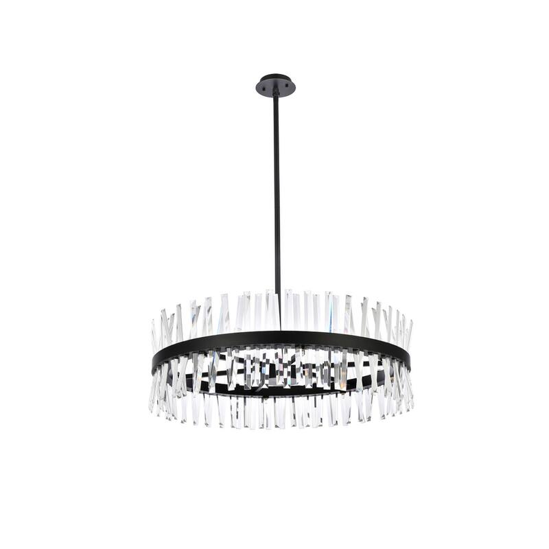 Indigo Home 36 inch crystal round chandelier light