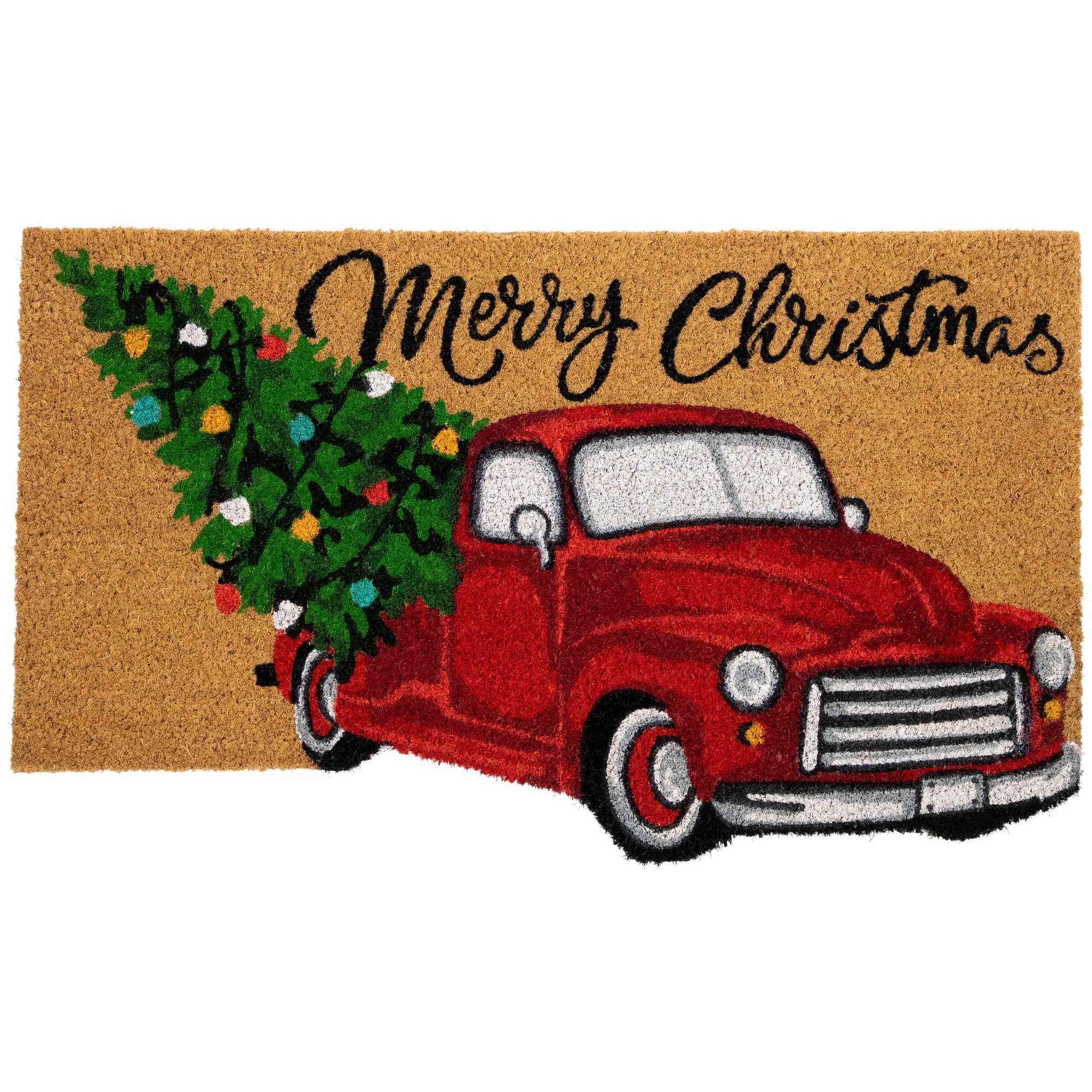 https://ak1.ostkcdn.com/images/products/is/images/direct/1e94c7e55afdd86426a743c33ec7c24e6cc9d6d8/Red-and-Green-Vintage-Truck-%22Merry-Christmas%22-Outdoor-Natural-Coir-Doormat-18%22-x-30%22.jpg