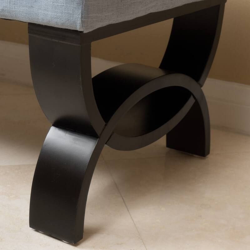 Scarlette Tufted Fabric Ottoman Bench by Christopher Knight Home - 41.00" L x 17.25" W x 16.75" H