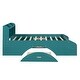 preview thumbnail 34 of 55, Solid Wood Platform Bed Frame Imitate Bridge Design Drawers