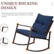preview thumbnail 12 of 44, Pheap Outdoor 3-piece Rocking Wicker Bistro Set by Havenside Home