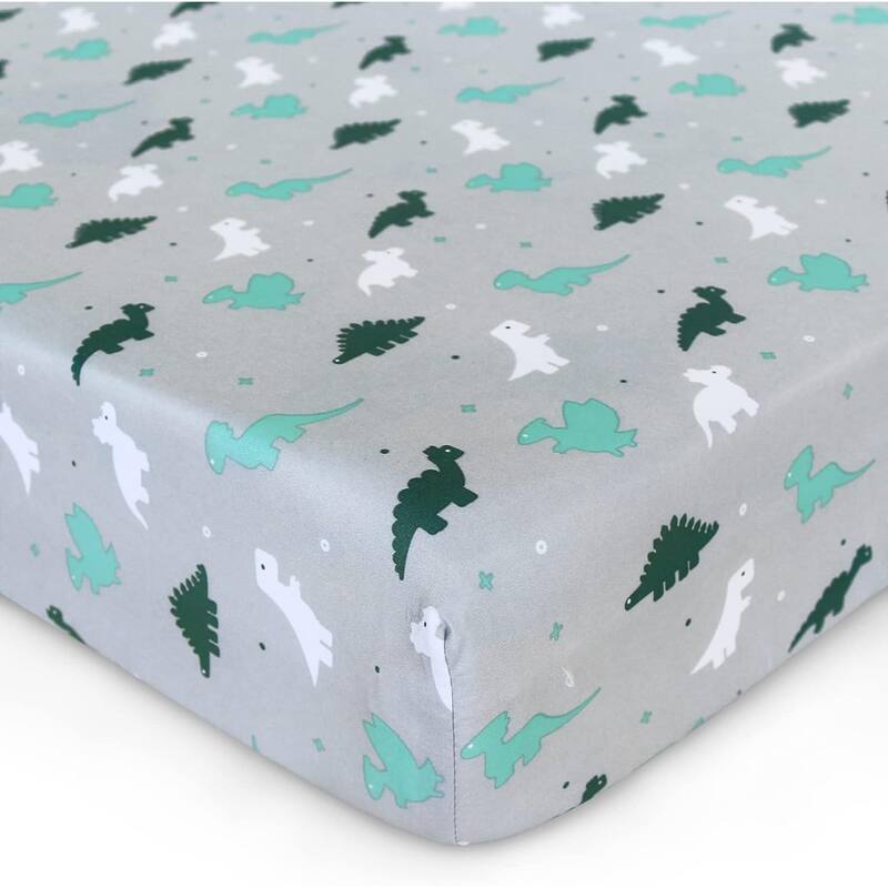 2Piece Toddler Sheet Set for Kids with Cute Print, Includes a Crib
