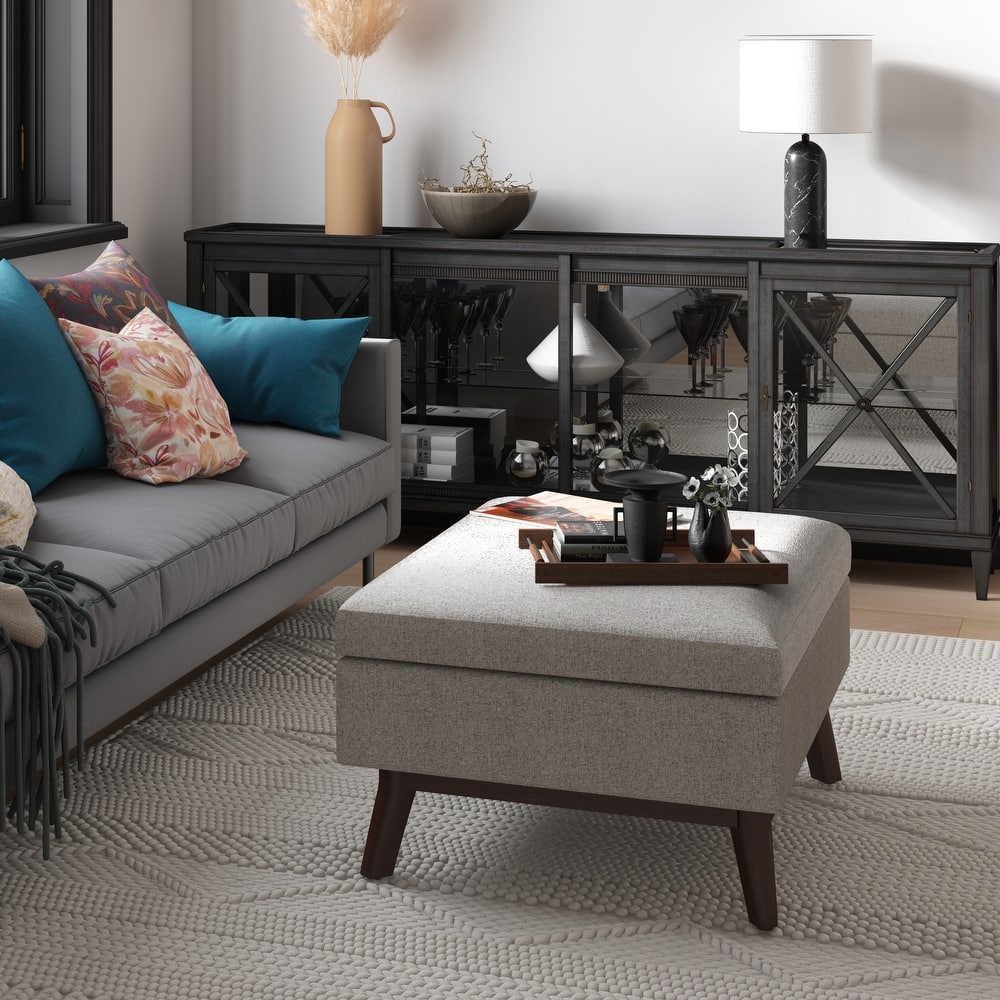 Wyndenhall Ethan Mid-century Modern Rectangular Table Ottoman