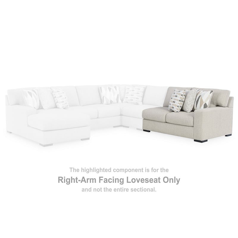 Signature Design by Ashley Laurelgrove Beige 5-Piece Sectional with Chaise