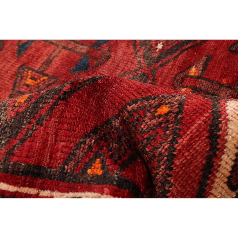 ECARPETGALLERY Hand-knotted Melis Vintage Red Wool Rug - 5'3 x 7'7