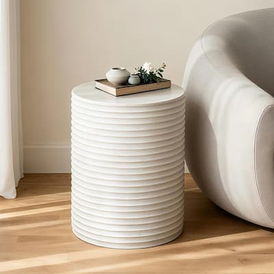 Modern Concrete Cylinder Side Table