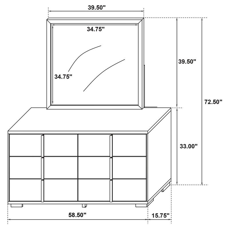 Marceline Contemporary Wood 6-drawer Bedroom Dresser