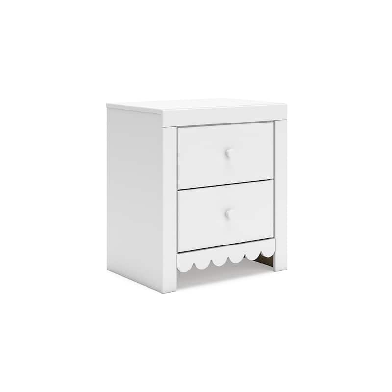 Signature Design by Ashley Mollviney White Nightstand