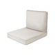 preview thumbnail 74 of 114, Haven Way Universal Outdoor Deep Seat Lounge Chair Cushion Set 26x30 - Linen