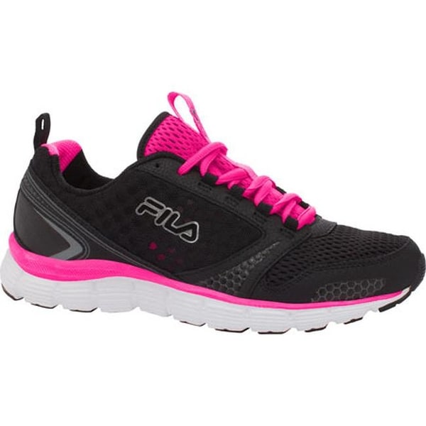 fila womens shoes black and pink
