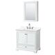 Option White / White Quartz Top / Polished Chrome
