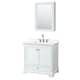 Option White / White Quartz Top / Polished Chrome