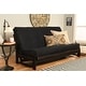 preview thumbnail 10 of 36, Somette Full-size Futon Cover (Mattress and Frame not included) - Full Suede Black