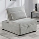 preview thumbnail 7 of 7, Wide-Welt Corduroy Upholstered Sleeper Sofa Chair