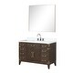 preview thumbnail 31 of 38, Lexora Laurel Bath Vanity, Carrara Marble Top, Faucet Set, and Mirror