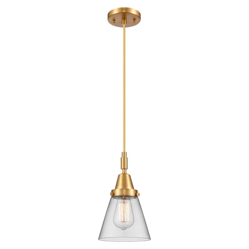 Innovations Lighting 447-1P-G62 Cone 6" Wide Mini Pendant with Clear