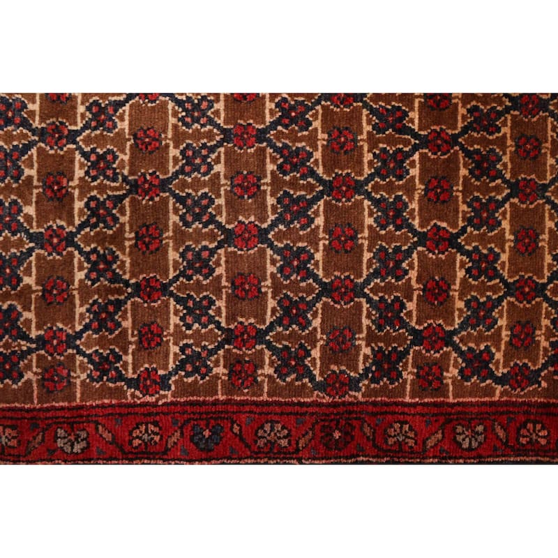ECARPETGALLERY Hand-knotted Andelz Brown Wool Rug - 3'3 x 10'2