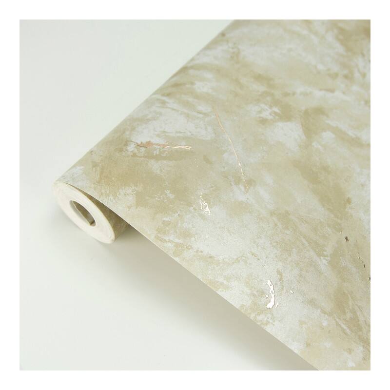 Brewster Titania Gold Marble Texture Wallpaper - 27.5 x 396 x 0.025