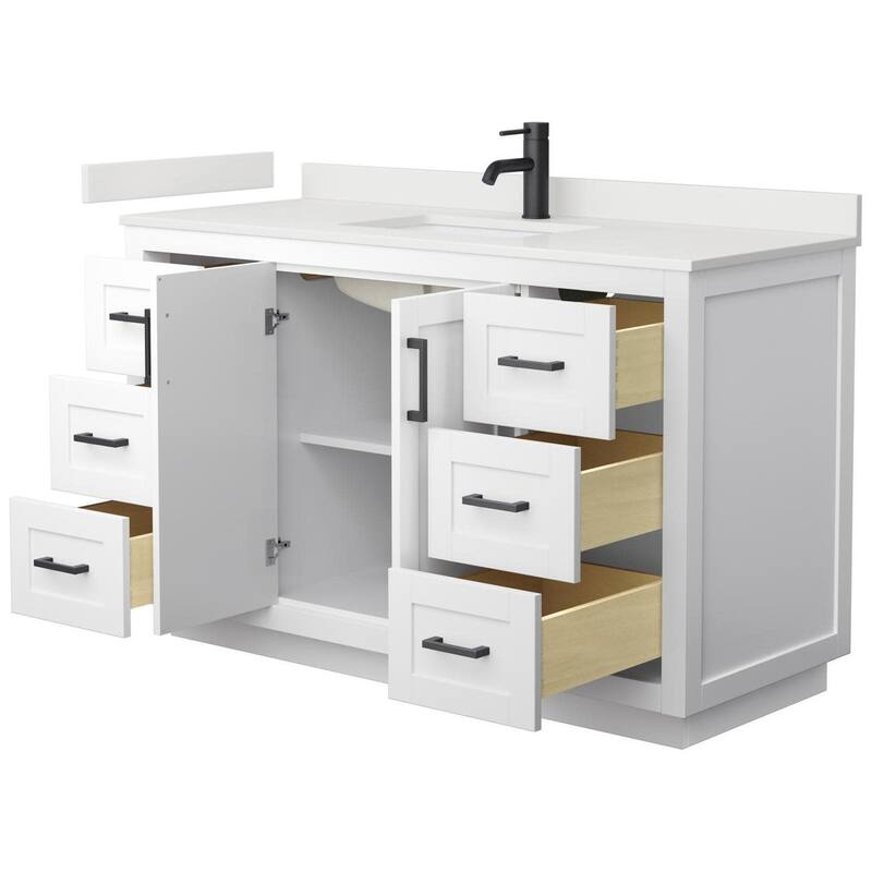 Wyndham Collection WCF292954S-QTZ-UNSMXX Miranda 54" Free Standing