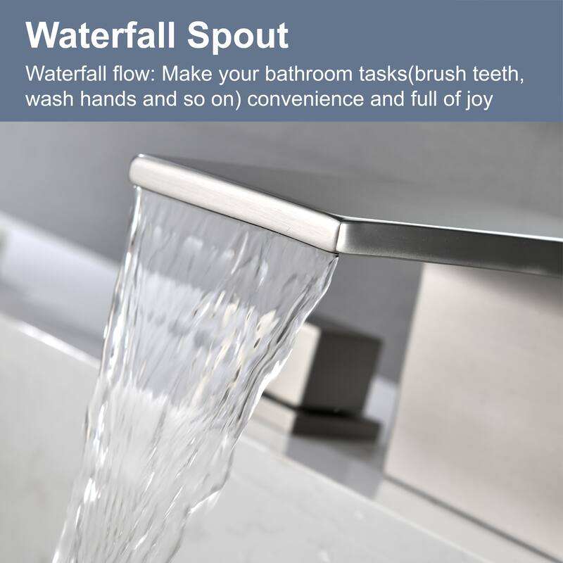 Topcraft 2 Colors 2-Handle Widespread Bathroom Sink Faucet