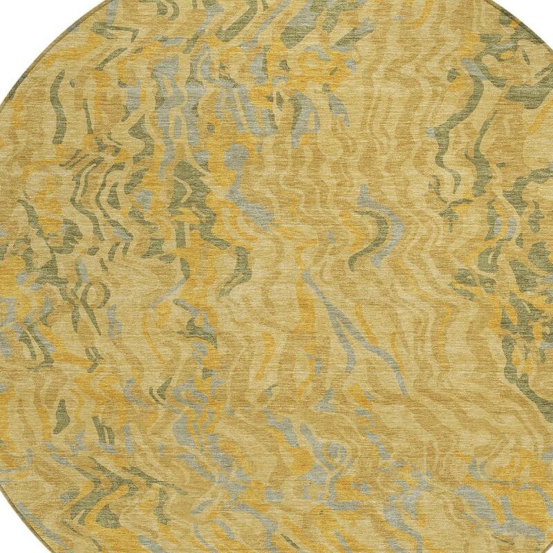 HomeRoots Abstract Transitional Rectangle Outdoor Rug
