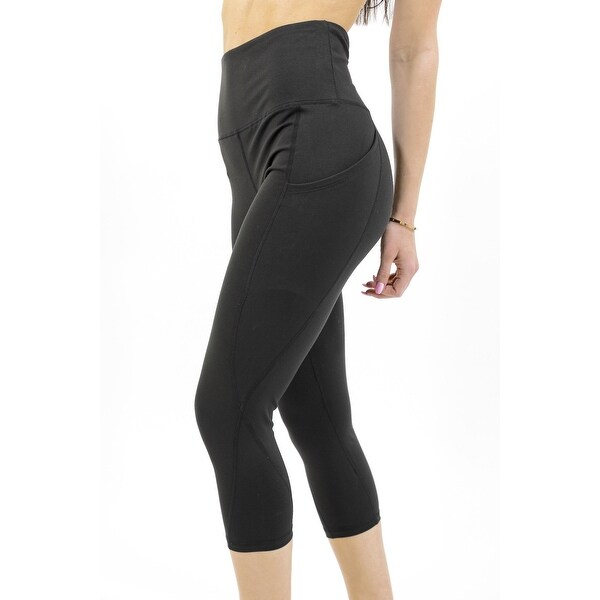 black athletic capris