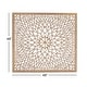 preview thumbnail 21 of 19, Light Brown Wood Handmade Intricately Carved Floral Home Wall Decor with Mandala Design