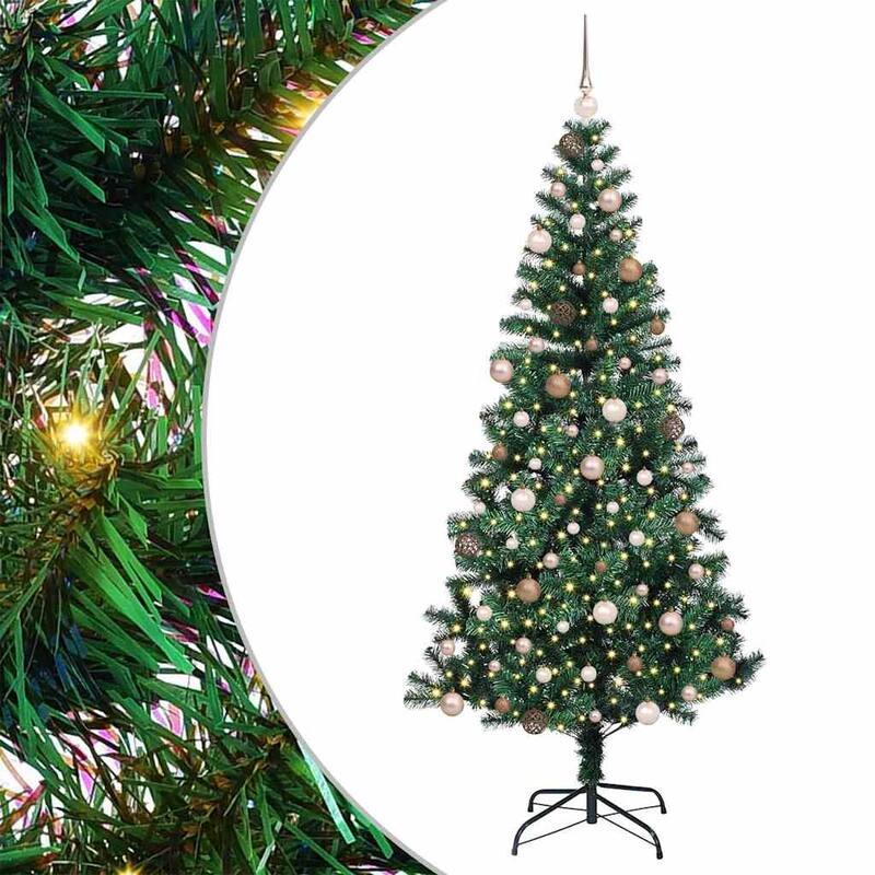 vidaXL Artificial Christmas Tree Green 70.9" PVC