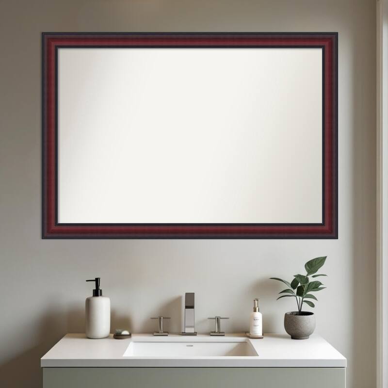 Dalat Non-Beveled Framed Bathroom Vanity Wall Mirror