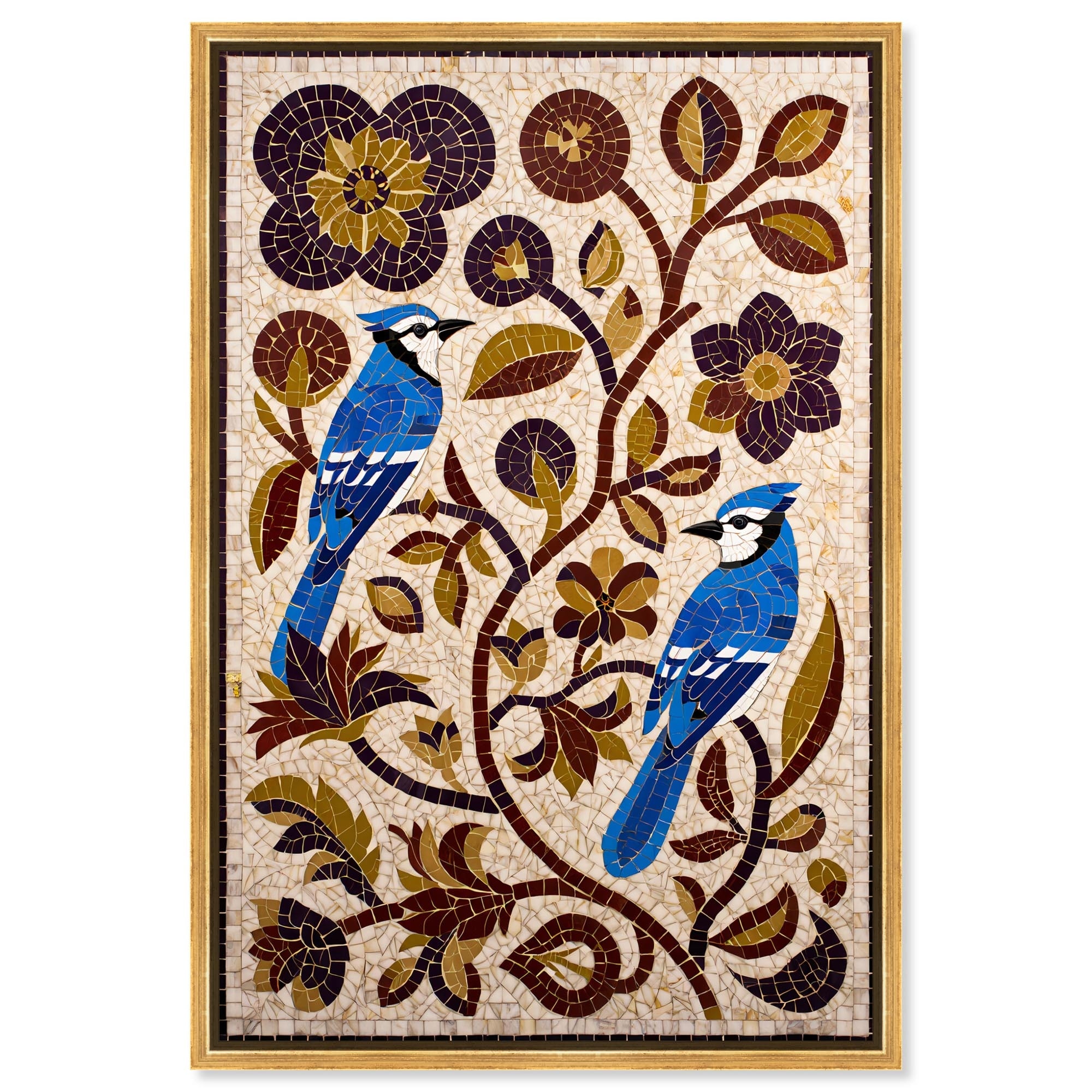 Two Guardians Botanical Decor Framed Canvas Print by Art Remedy