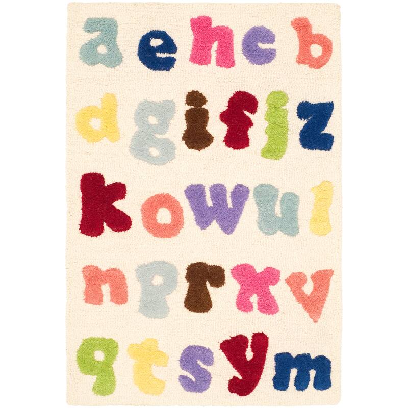 SAFAVIEH Handmade Kids Regiene Wool Rug - 2' x 3' - Ivory/Multi - Rectangle
