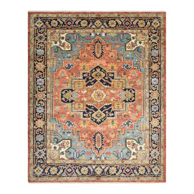 Overton Handmade Traditional Floral Area Rug
