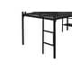 preview thumbnail 9 of 9, Black Twin Steel Low Loft Bed with Storage & Ladder
