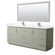 Option Light Green, Nickel Trim, Carrara Cult. Marble Top