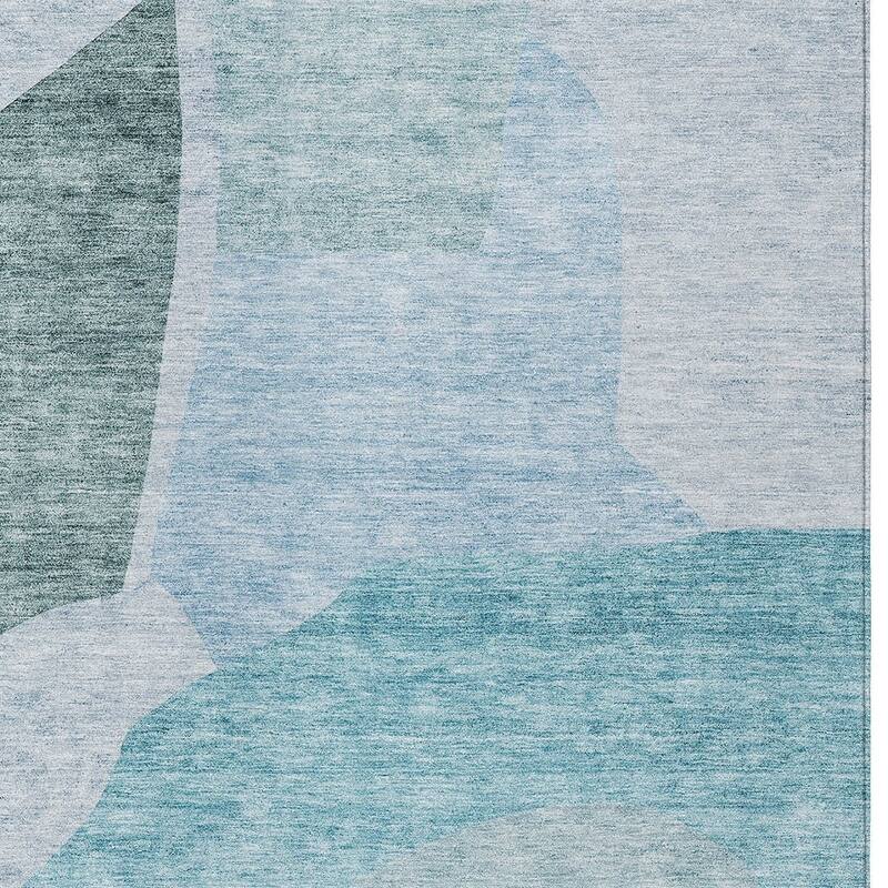 HomeRoots Abstract Transitional Rectangle Outdoor Rug