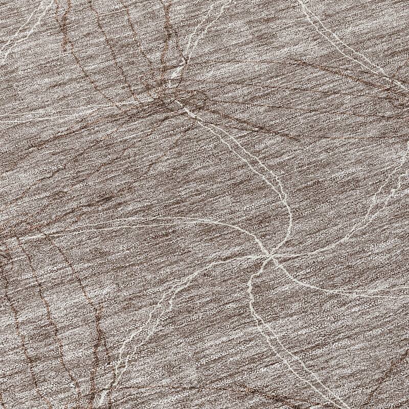 Machine Washable Indoor/ Outdoor Abstract Contemporary Chantille Rug