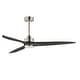 preview thumbnail 1 of 0, Maxim 88833 Woodwind 72" 3 Blade Indoor LED Ceiling Fan Satin Nickel
