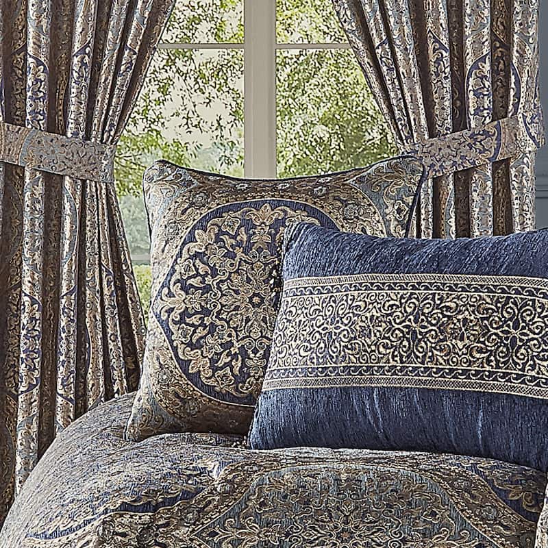 J. Queen New York Botticelli 18" Decorative Throw Pillow - Accent - Polyester - Navy