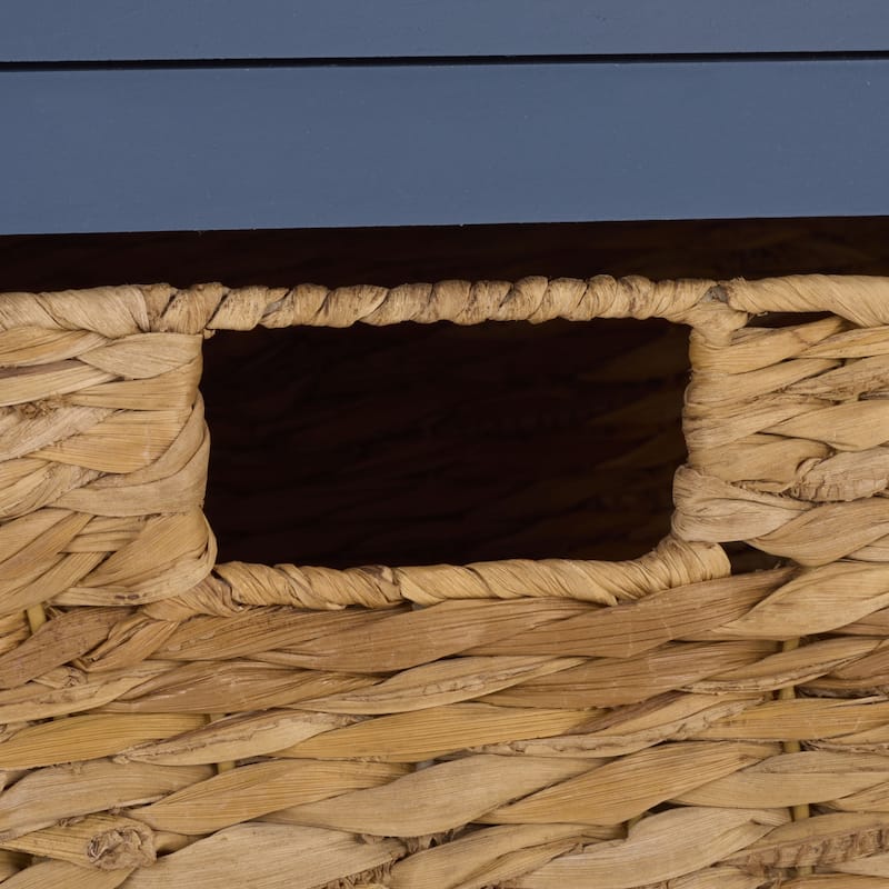 SAFAVIEH Helma Distressed Black Drawer Storage Side Table - 15" x 11.8" x 27.6" - 15"W x 12"D x 26"H