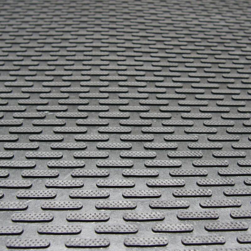 Rubber-Cal "Dura-Scraper Linear" Commercial Rubber Entrance Door Mat