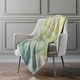 preview thumbnail 19 of 40, Premium Machine Washable Abstract Modern Sherpa Throw Blanket Green - 4'2" x 5'10"