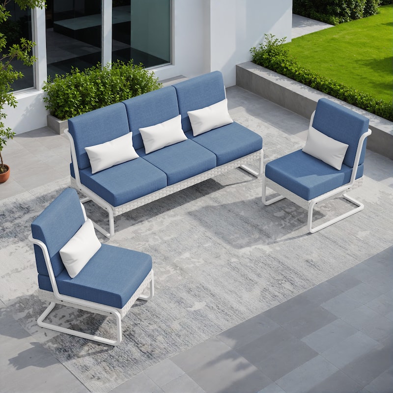 Corvus Akrotiri 3-piece Outdoor Conversation Seating Set