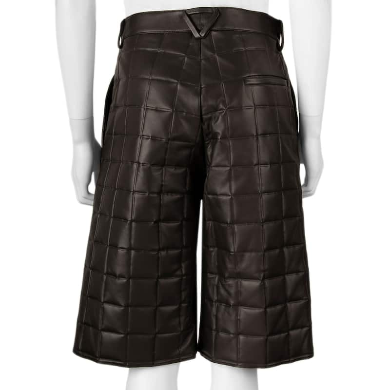 Bottega Veneta Quilted Leather Shorts