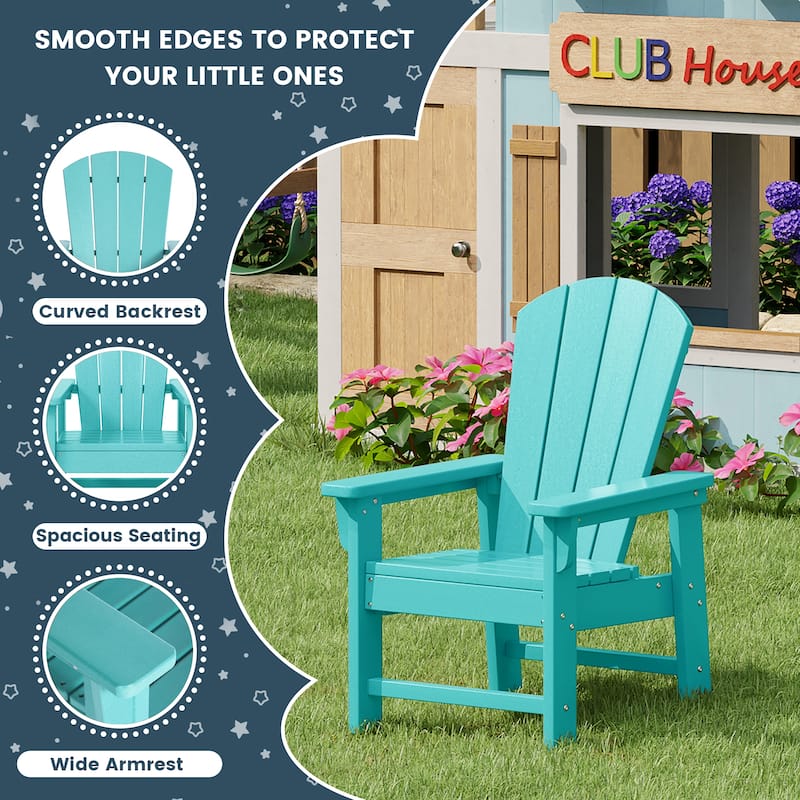Laguna Kids Outdoor Poly Adirondack Chair (Set of 2)